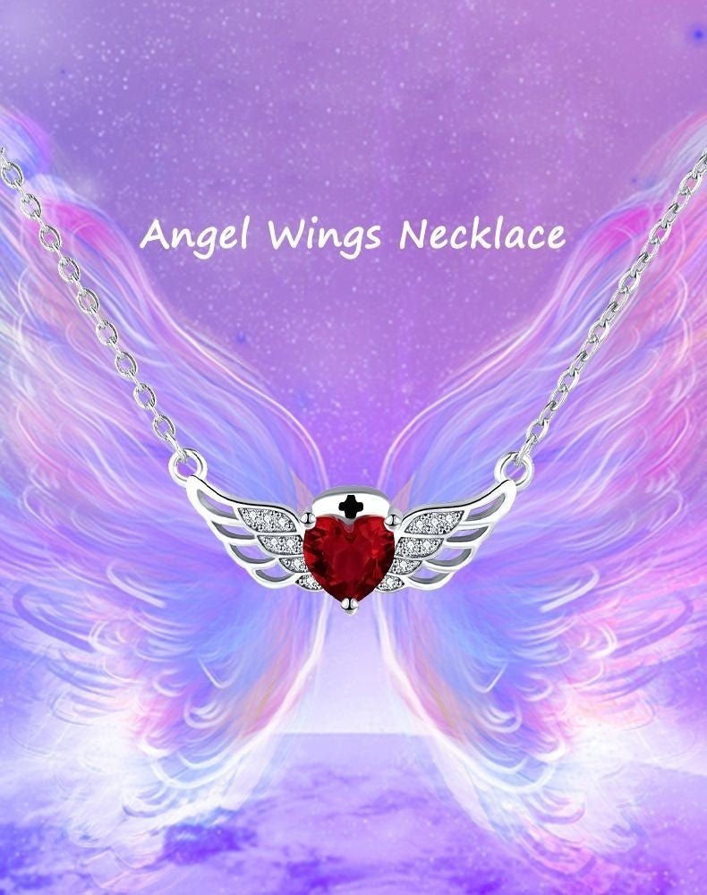 Änglavingar Inlagda Smycken Mode Romantiskt Halsband