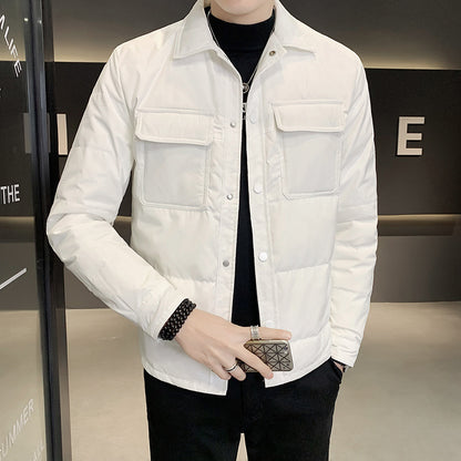 Casual Cargobyxor Herrmode Märke All-Matching Polokrage Topp