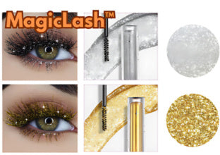 Violett Glitter Lash Mascara Diamond Mascara Tjock Glansig Ögonfransböjning Förlängning Makeup Vattentät Snabbtorkande Paljetter Ögon Svart