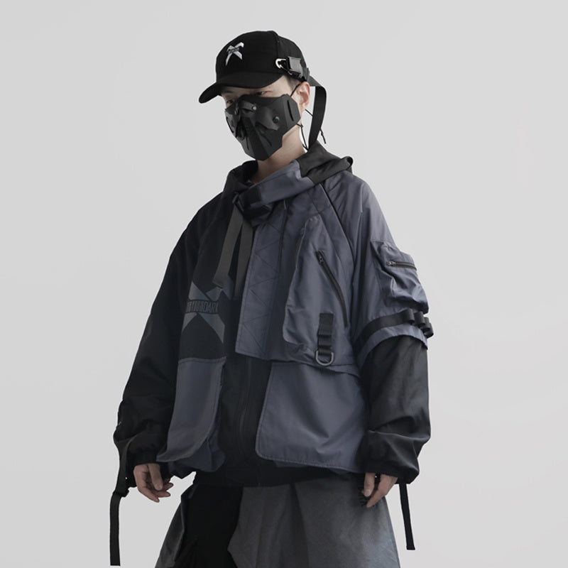 Arbetsjacka med huva