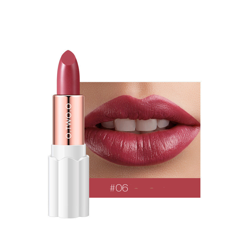 Matt plommonfärgad läppglans