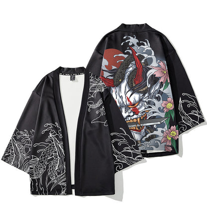 Handmålad herrkardigan