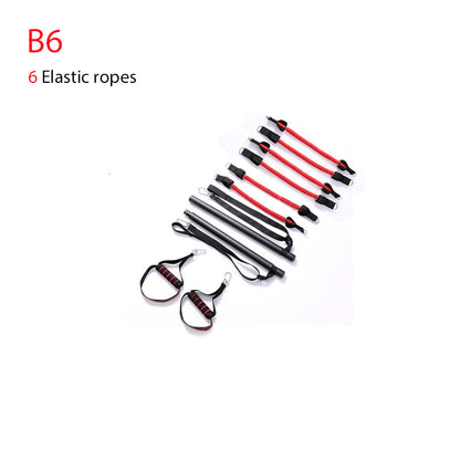 Body Workout Trainerstång med motståndsband Gummispännen