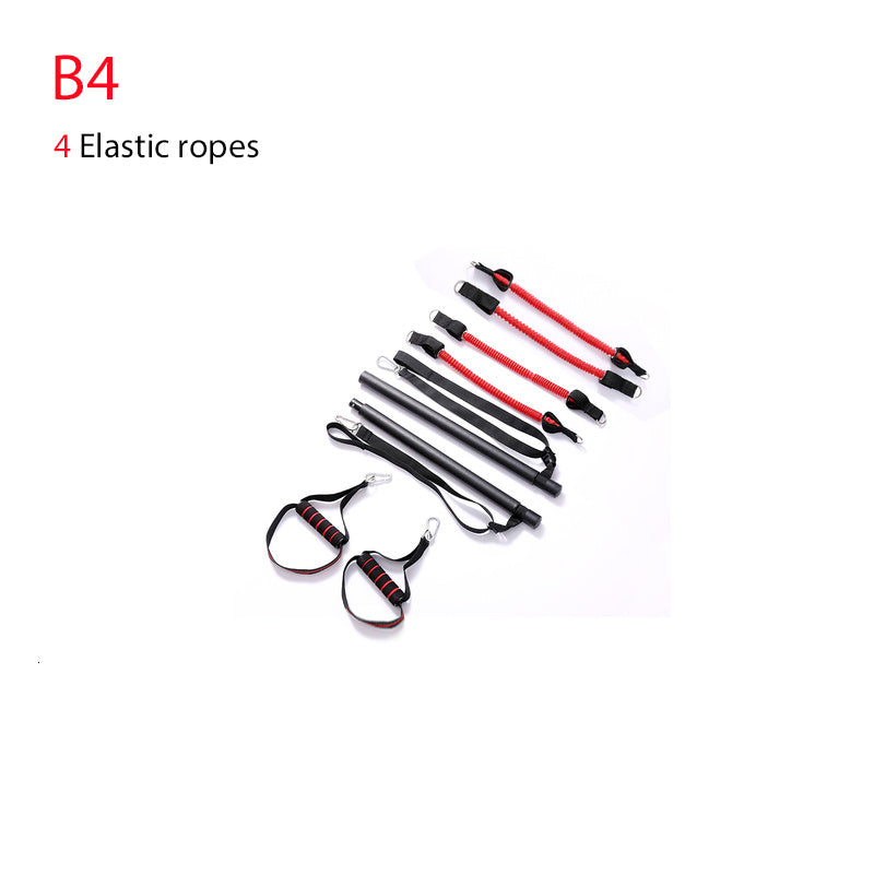 Body Workout Trainerstång med motståndsband Gummispännen