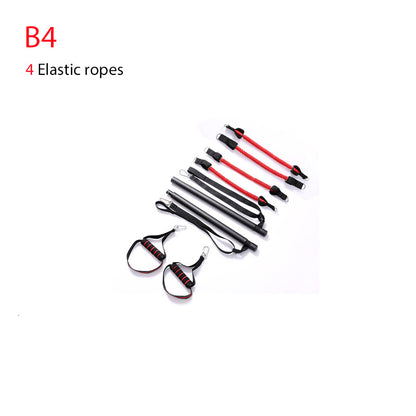 Body Workout Trainerstång med motståndsband Gummispännen