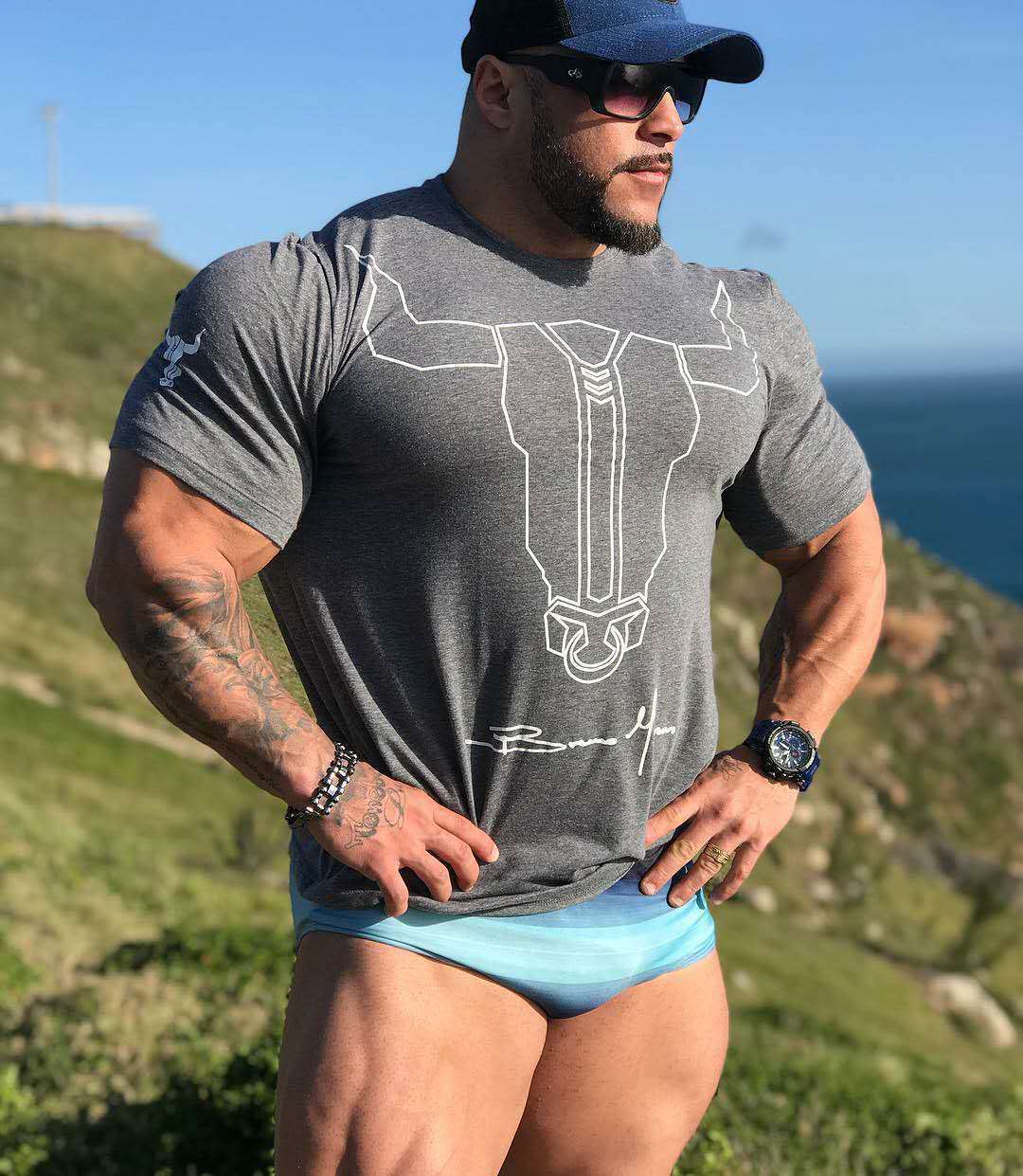 Muskulös Man Fitness Kortärmad Stretch Rund Hals Fitness T-shirt Het Stil