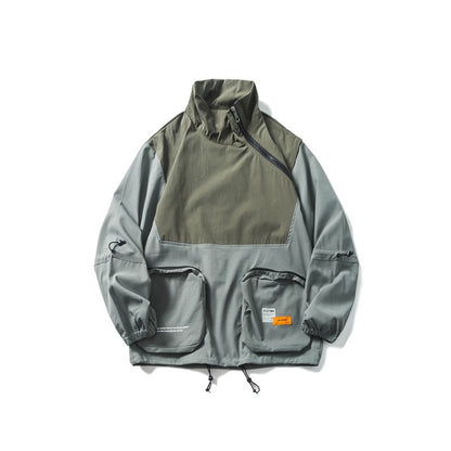 Kinesisk mode lös lastjacka herr