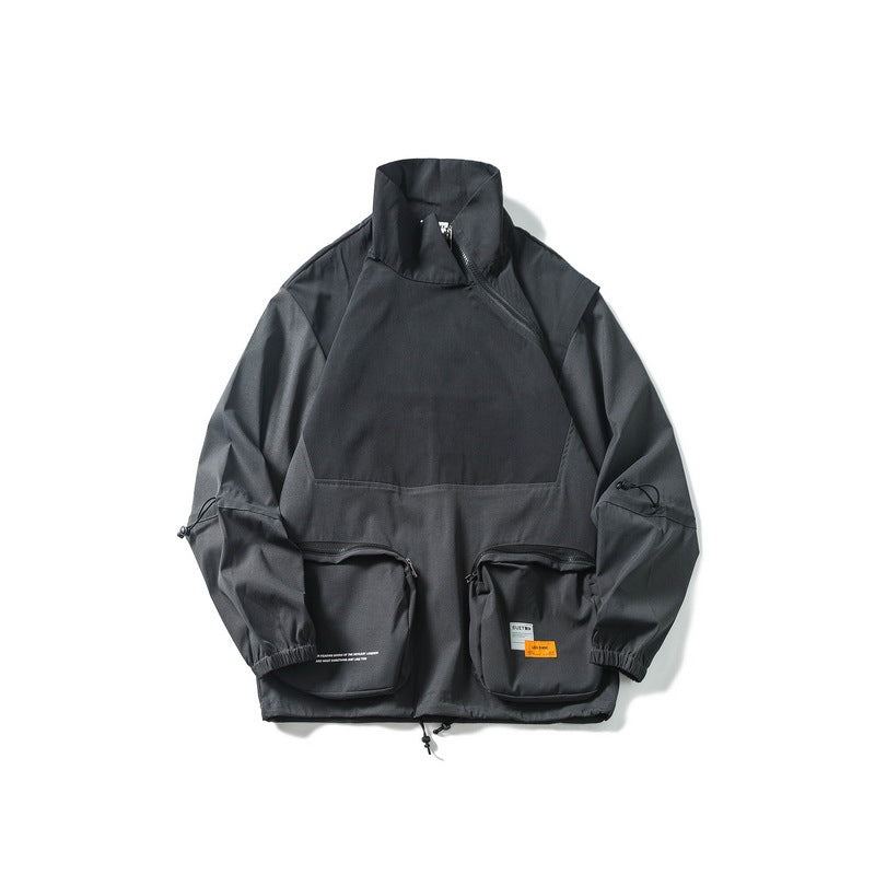 Kinesisk mode lös lastjacka herr