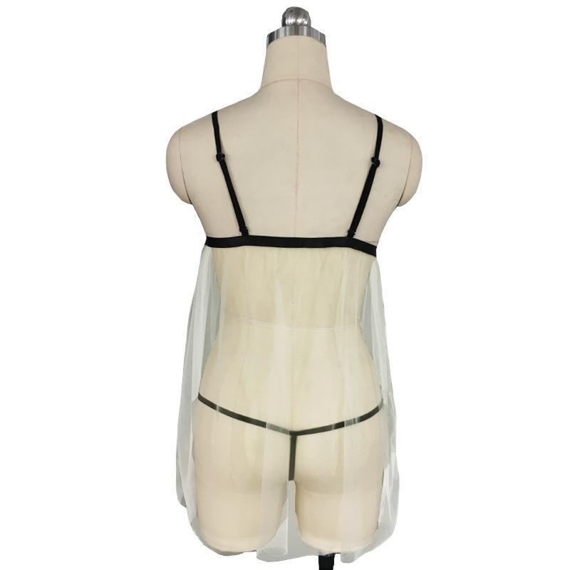 Sexig strumpebandskjol Broderad sexig underkläder