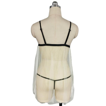 Sexig strumpebandskjol Broderad sexig underkläder