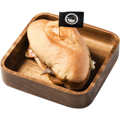 Frukosttallrik, Fruktfat, Trätallrik för västerländsk mat