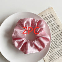 Enkelt satin retro hårrep med ögla för tjocktarmen