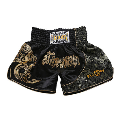 Muay Thai Shorts Herr Professionell Tävling Träning Sanda Boxningsdräkt Dam Fighting Fighting Shorts