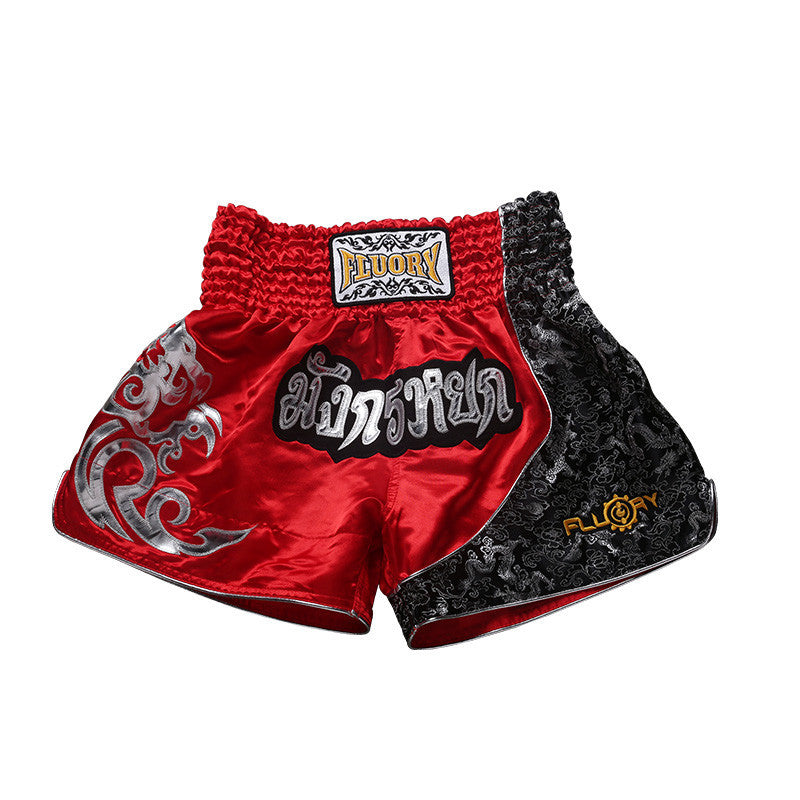 Muay Thai Shorts Herr Professionell Tävling Träning Sanda Boxningsdräkt Dam Fighting Fighting Shorts