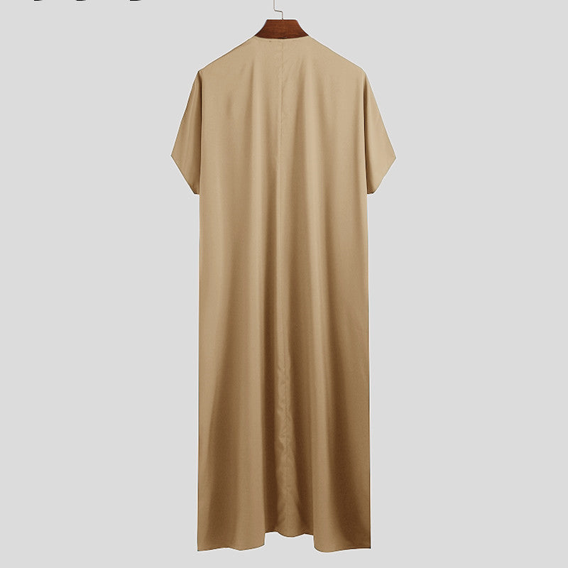 Rökning Malaysisk Manskjorta Muslimsk Morgonrock