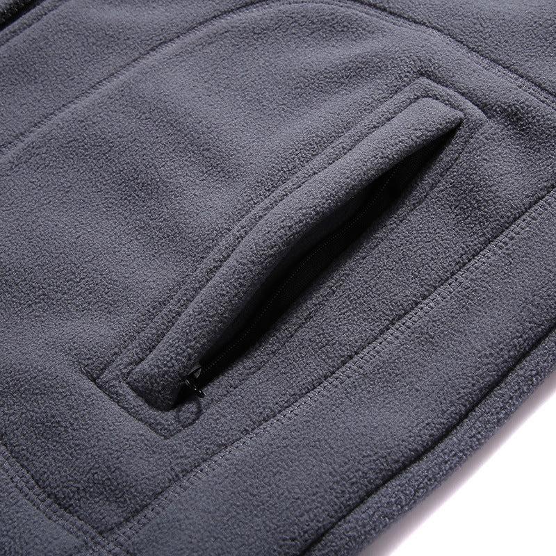 Trendig avslappnad fleeceväst för män