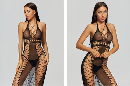 Sexiga underkläder Erotiska heta kvinnor Bodystocking Bodysuits Grenstrumpbyxor Transparenta kroppsstrumpor Sexkläder Mesh Underkläder