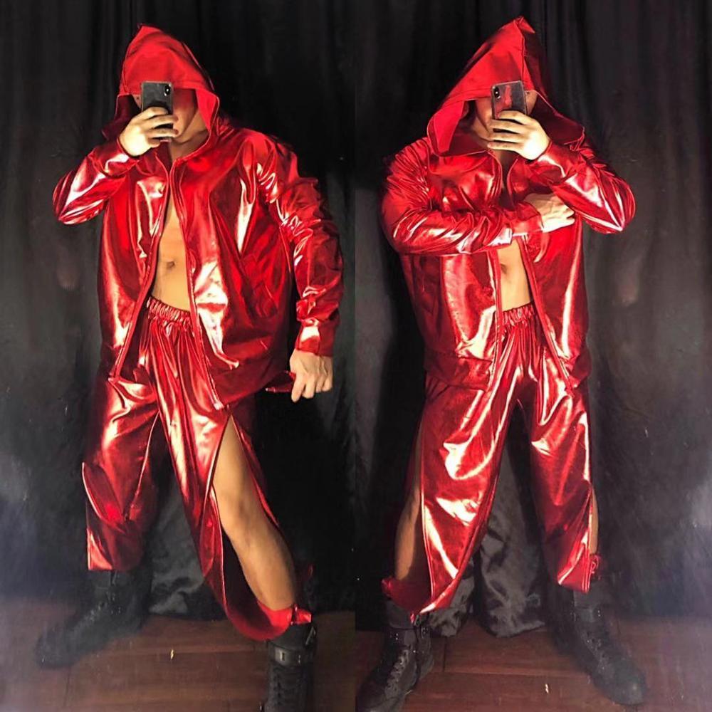 Den nya Muscle Man nattklubben nyårsfest spegel hiphop-kostym