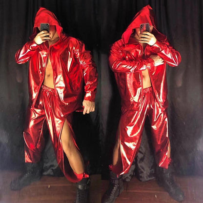 Den nya Muscle Man nattklubben nyårsfest spegel hiphop-kostym