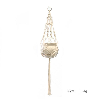 Anpassad handstickad hängande blomkrukasäck