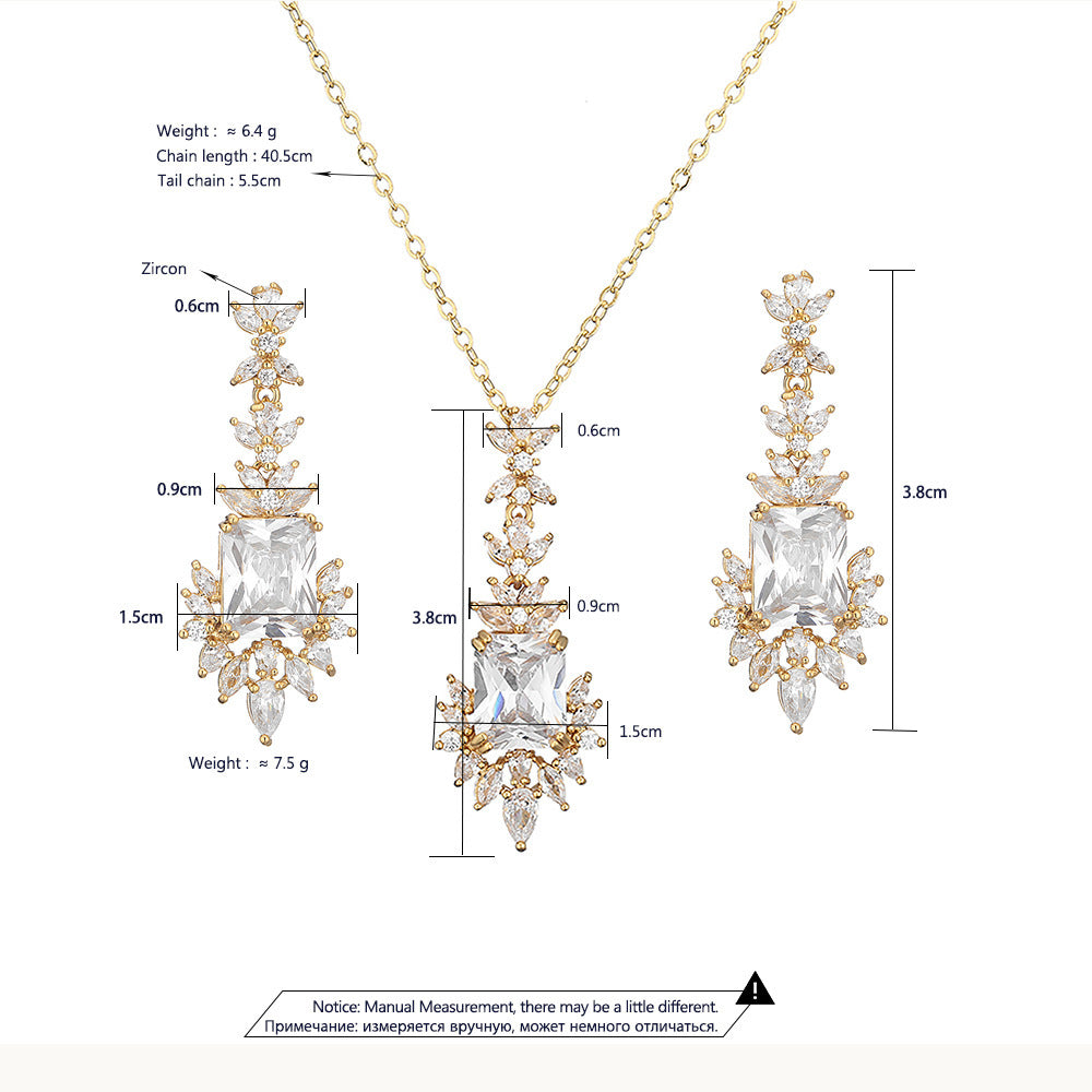 Designermodell Ljus Lyxiga Färgade Ädelstenar Blå Smyckeskostym Dam