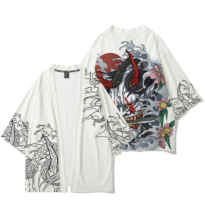 Handmålad herrkardigan