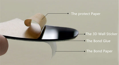 Kreativ vas akryl 3D väggdekal