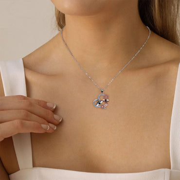 Personligt designat bihalsband i pastoral stil med blommor för kvinnor