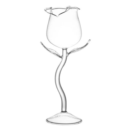 Fint rött vinglas vincocktailglas 100ml rosenblomsformat vinglas fest barbehör dricksglas