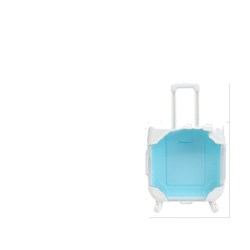 Barnens enkla tecknade mini-resväskeformade förvaringslåda