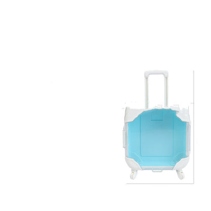 Barnens enkla tecknade mini-resväskeformade förvaringslåda