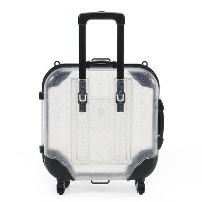 Barnens enkla tecknade mini-resväskeformade förvaringslåda