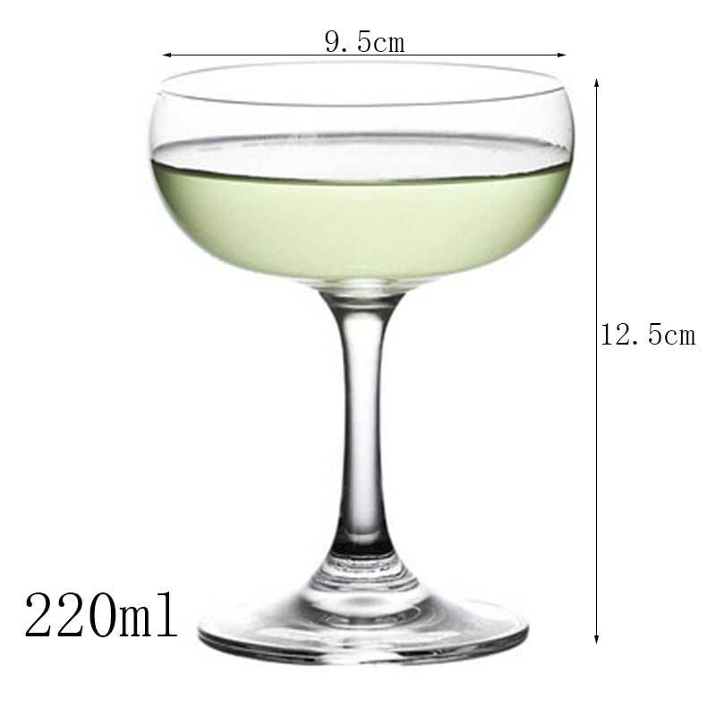 Kreativt cocktailglas i glas