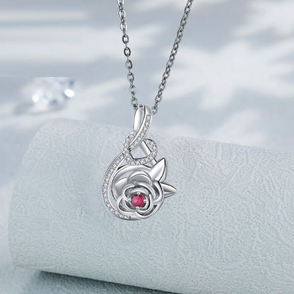 Oändlig symbolros stil prydnad romantiska smycken med hög känsla