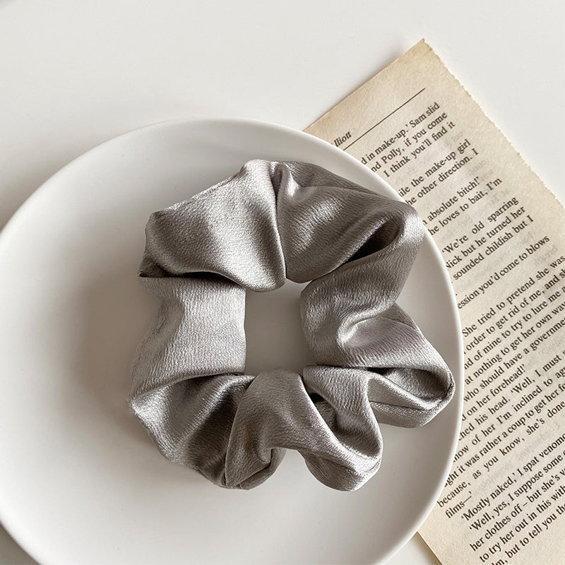 Enkelt satin retro hårrep med ögla för tjocktarmen