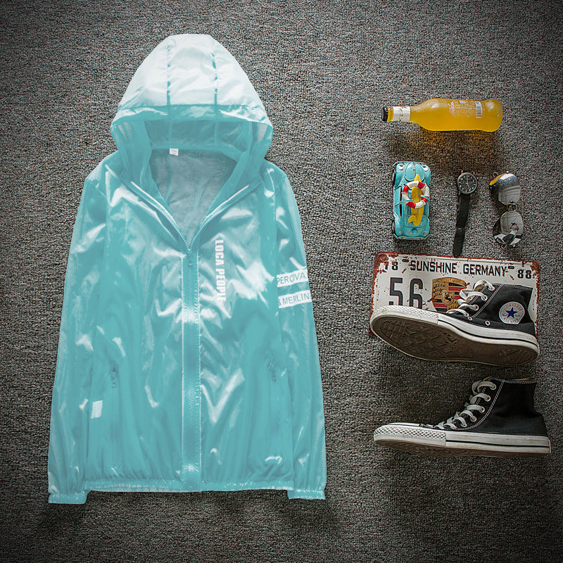 Solskyddande kläder för utomhusbruk, vindjacka för män