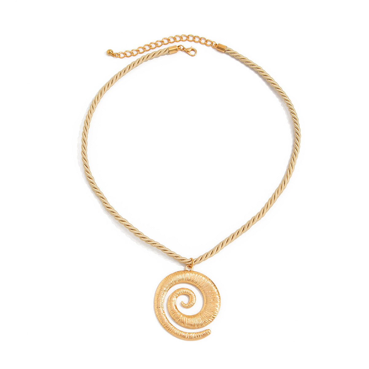 Hip Hop Ins Metall Conch Kors Halsband