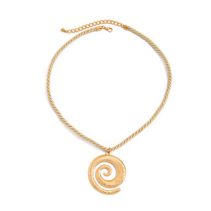 Hip Hop Ins Metall Conch Kors Halsband