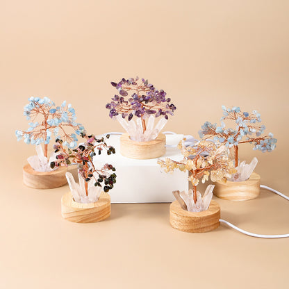 Konstlampa Hem Kreativ Kristallträddekoration