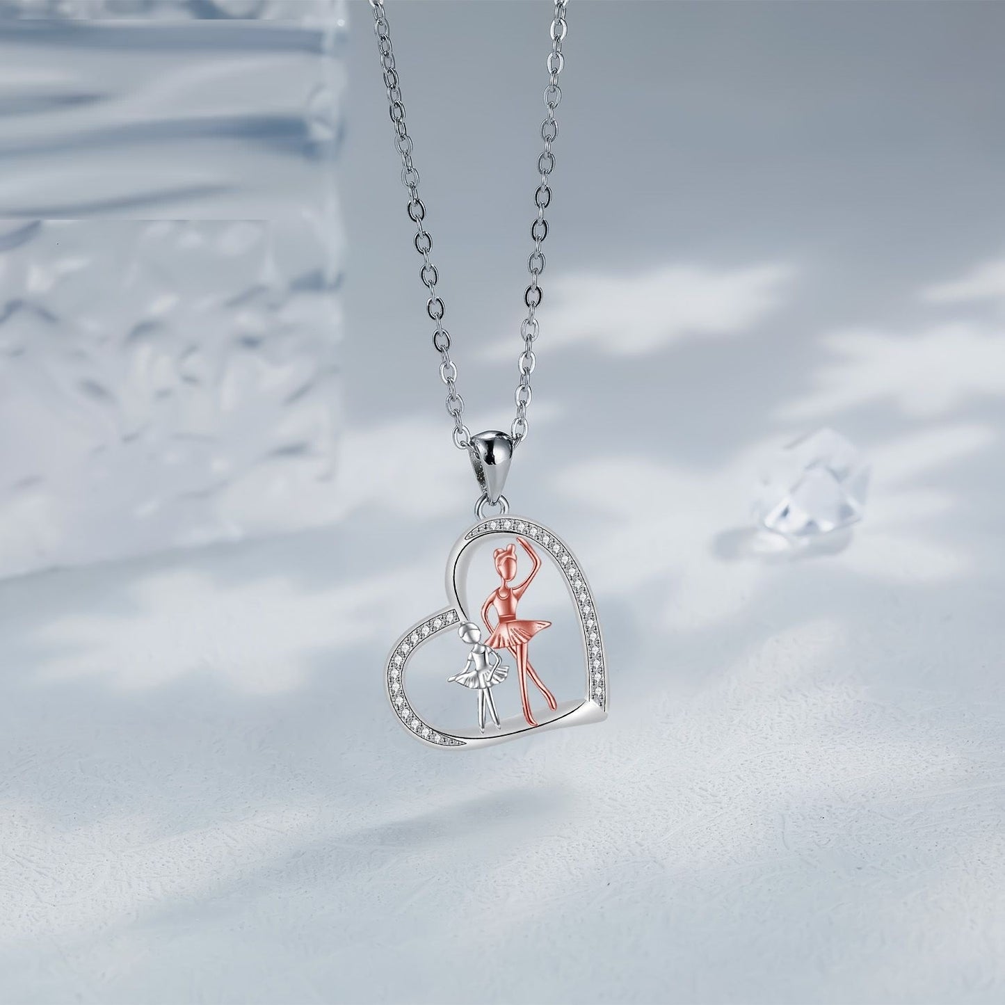 Europeisk och amerikansk gymnastikflickahalsband kvinnlig hänge personlighet design