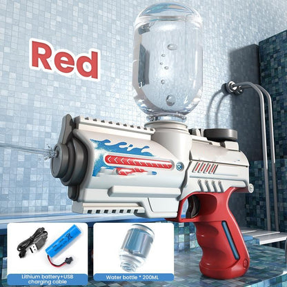 Sommarvattenpistol Högteknologisk automatisk vattenblötläggningspistol Stor kapacitet Barn Vuxen Sommarpool Strand Utomhusleksak