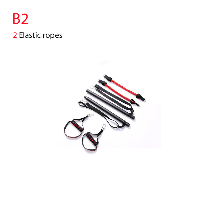 Body Workout Trainerstång med motståndsband Gummispännen