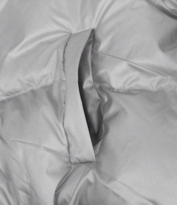 Kvinnors europeisk och amerikanska stil med kort krage och dragkedja