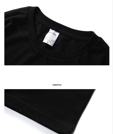 Populär logotyp mörkt tryck kortärmad T-shirt casual casual T-shirt herr