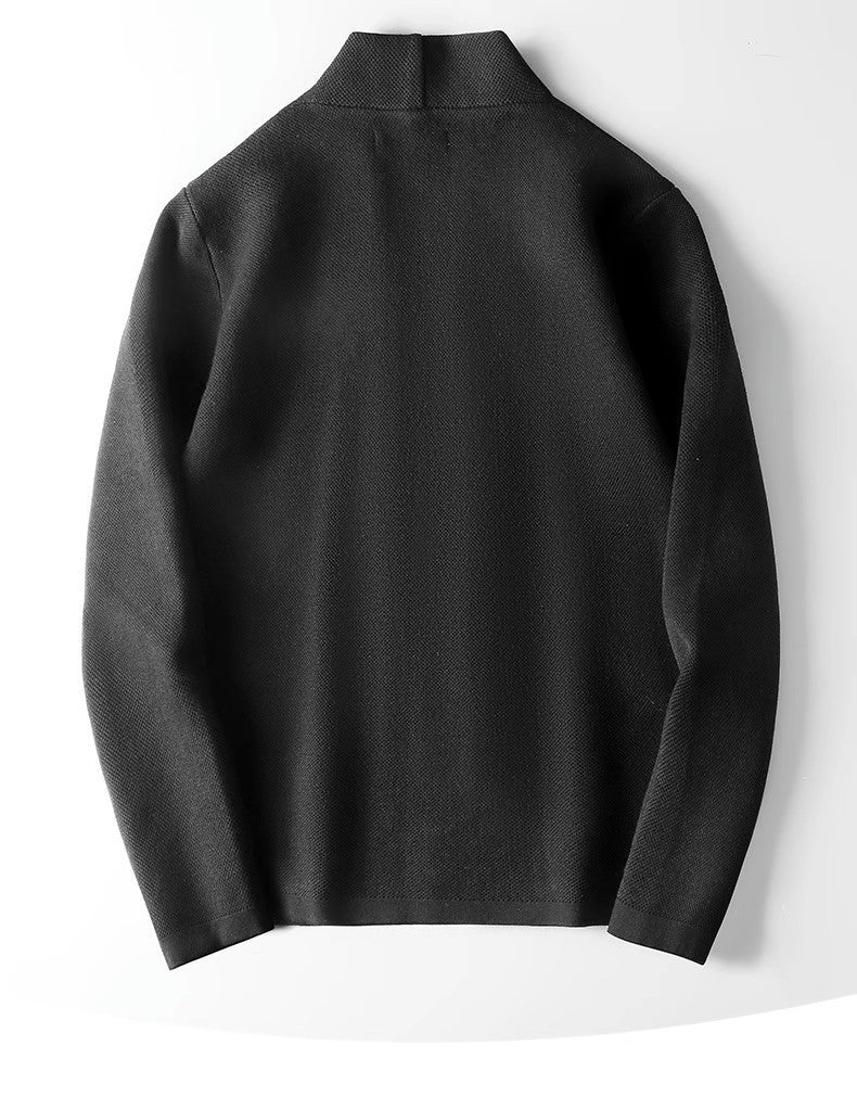 Tröja Herr Slim Fit Snygg All-Match Ytterplaggströja