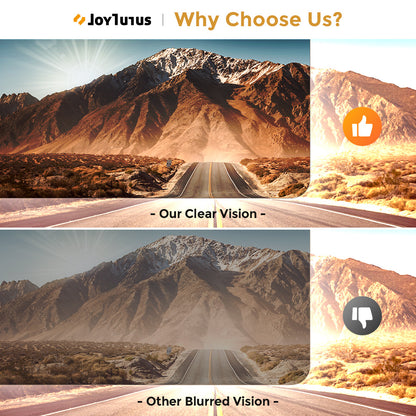 Polariserat solskydd för bilen, klar sikt, bländskydd, UV-skydd