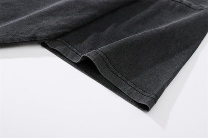 Rolig t-shirt med rund hals och kort ärm och maskerad man-motiv