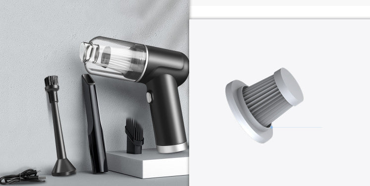 Trådlös laddningsbar handhållen dammsugare för fordon