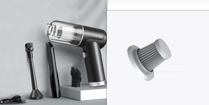 Trådlös laddningsbar handhållen dammsugare för fordon