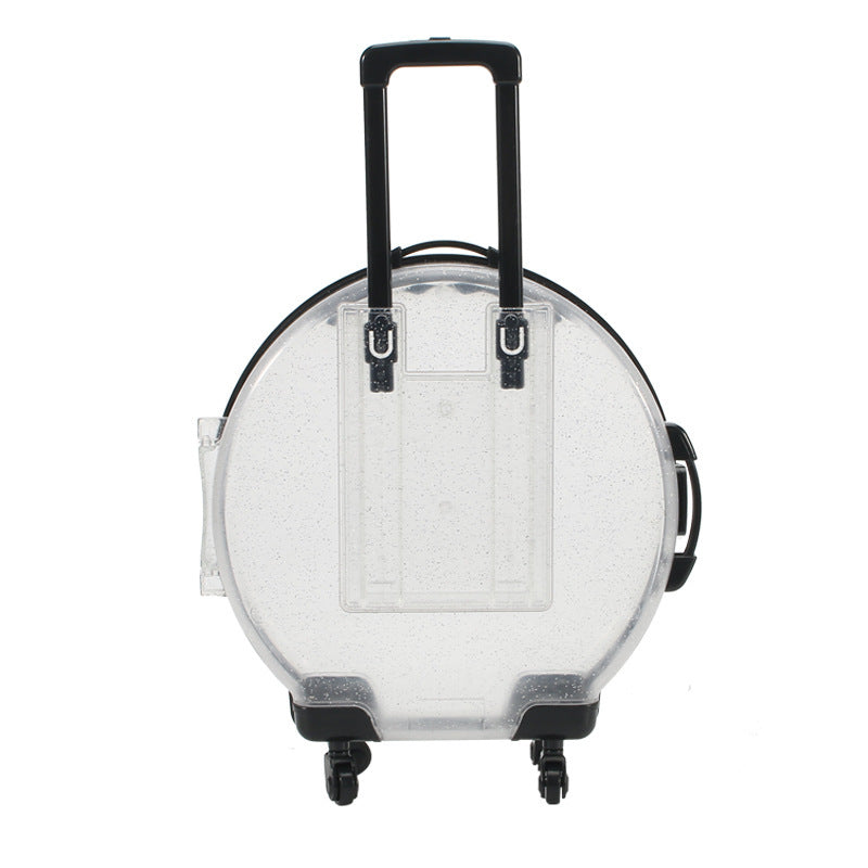 Barnens enkla tecknade mini-resväskeformade förvaringslåda